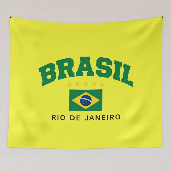 Item preview, Brazil Rio de Janeiro Flag Design designed and sold by CleanQuotes.