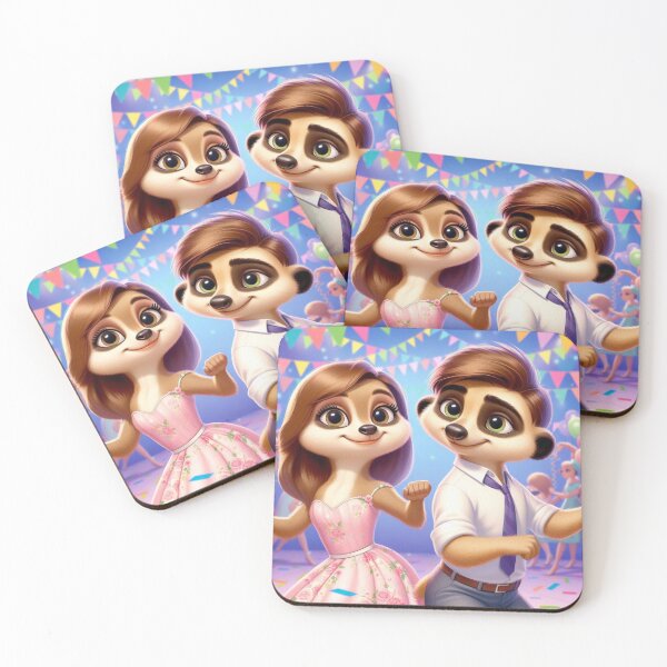 Item preview, Dancing Couple Meerkat designed and sold by Mywaymylife.