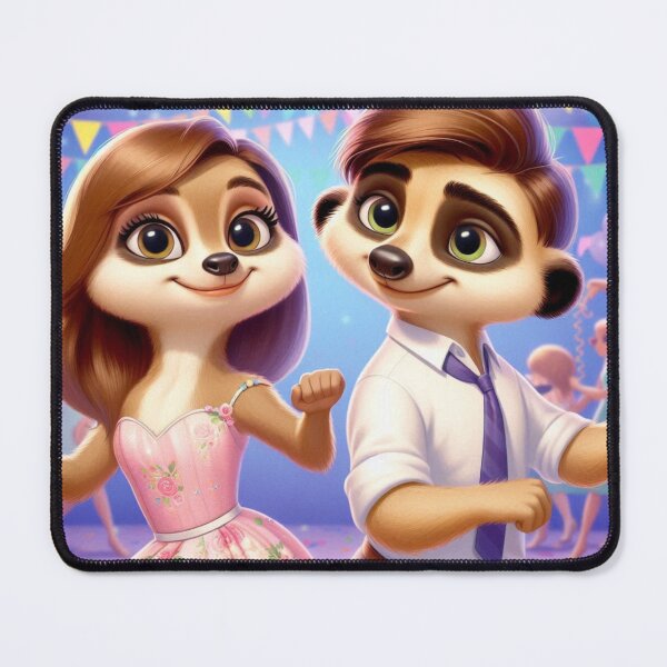 Item preview, Dancing Couple Meerkat designed and sold by Mywaymylife.