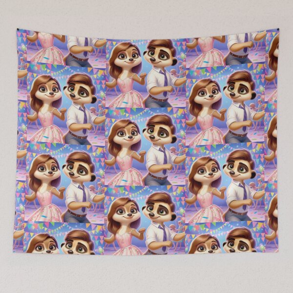 Item preview, Dancing Couple Meerkat designed and sold by Mywaymylife.