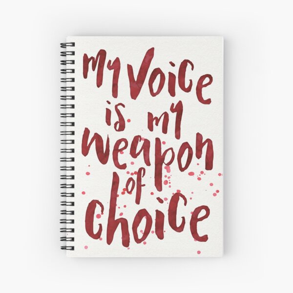 My Weapon of Choice Spiral Notebook