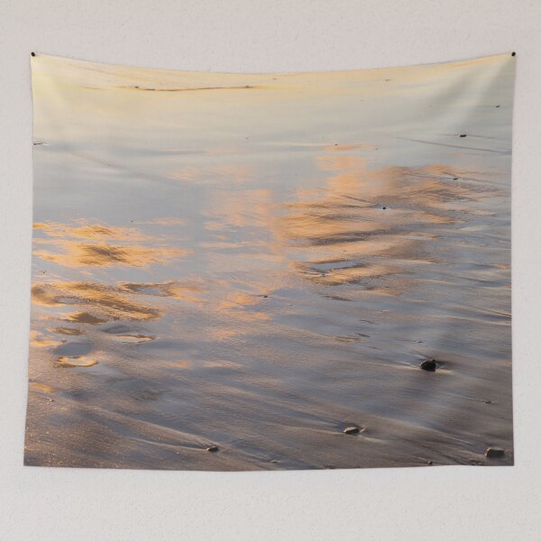 Item preview, Shimmering Beach Sand Abstract with Reflected Clouds designed and sold by Georgia Mizuleva.