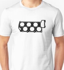 VR6 Cylinder Head (Black Print) Unisex T-Shirt