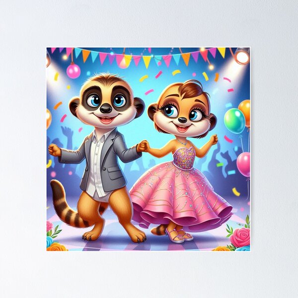 Item preview, Dancing Meerkat designed and sold by Mywaymylife.