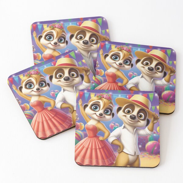 Item preview, Partying Meerkat designed and sold by Mywaymylife.