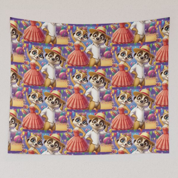 Item preview, Partying Meerkat designed and sold by Mywaymylife.
