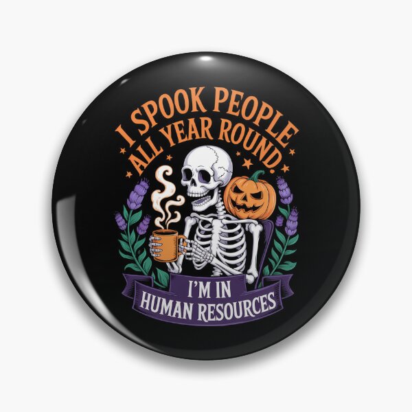 Item preview, Human Resources HR Skeleton Funny Joke designed and sold by blueyeeti.