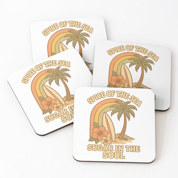 Item preview, Spice of the Sea Sugar in the Soul | Retro Beach Surf Vibes Design designed and sold by inkoutninja.