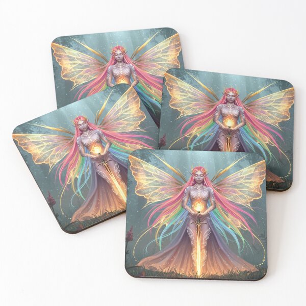 Item preview, Radiant Fairy Queen with Flame Sword designed and sold by KoruWairua-Arts.
