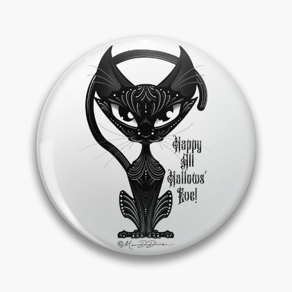 Item preview, All Hallows’ Eve Cat designed and sold by MetroInk.