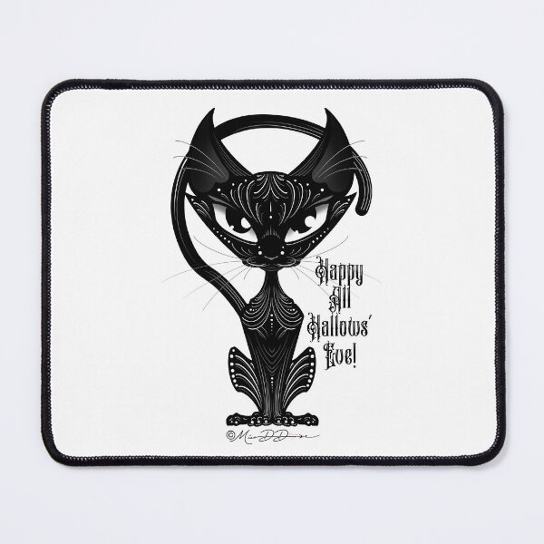 Item preview, All Hallows’ Eve Cat designed and sold by MetroInk.