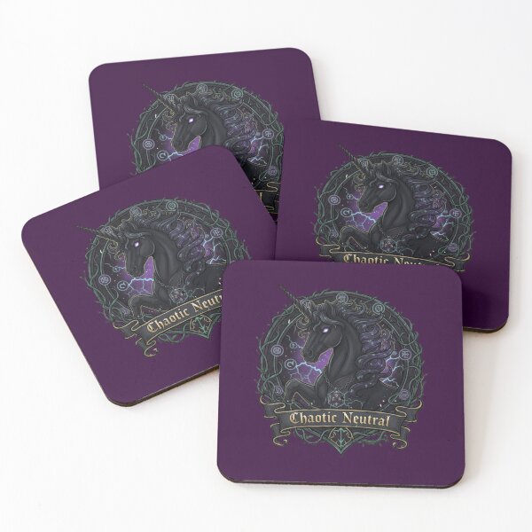 Item preview, Chaotic Neutral Unicorn RPG | Dark Fantasy Emblem designed and sold by EsenciaZen.