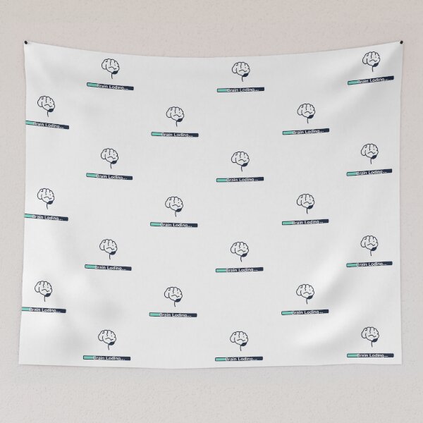 Item preview, Brain Loading… • Funny Overthinker Quote Design for Stickers & Tees designed and sold by CMdigit.
