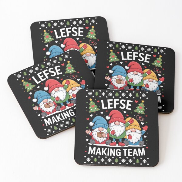 Item preview, Lefse Making Team Christmas Gnomes Xmas designed and sold by blueyeeti.