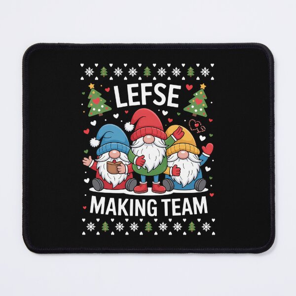Item preview, Lefse Making Team Christmas Gnomes Xmas designed and sold by blueyeeti.