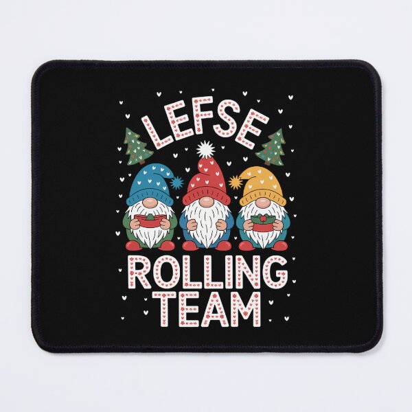 Item preview, Lefse Rolling Team Christmas Baking Gnomes Xmas designed and sold by blueyeeti.