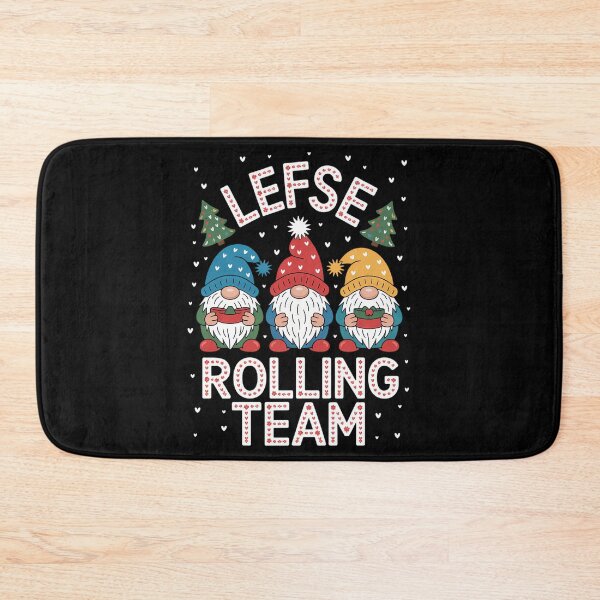 Item preview, Lefse Rolling Team Christmas Baking Gnomes Xmas designed and sold by blueyeeti.