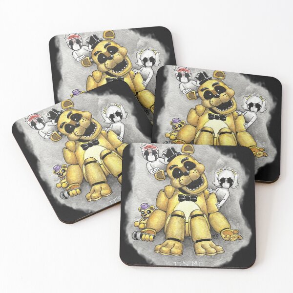 Item preview, FNAF Golden Freddy with Ghosts designed and sold by HBOriginalsArt.
