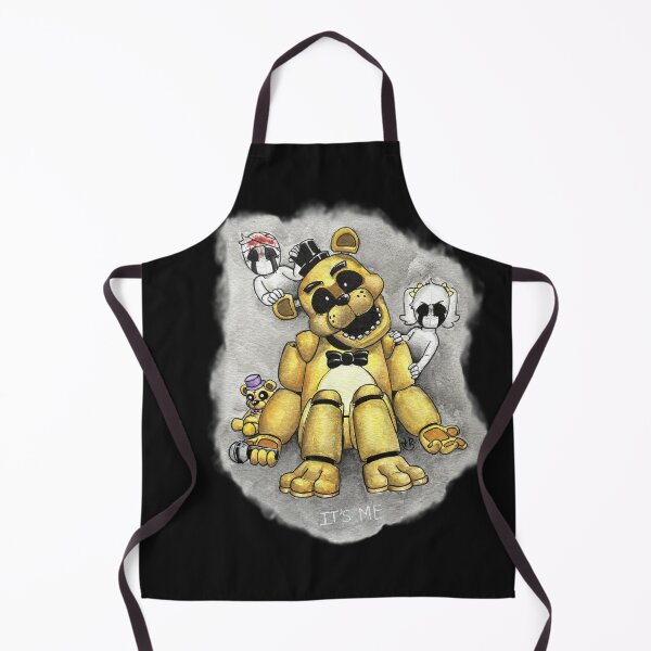 Item preview, FNAF Golden Freddy with Ghosts designed and sold by HBOriginalsArt.