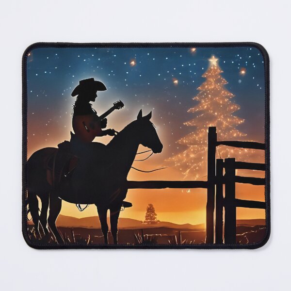 Item preview, Christmas on the Range Cowgirl Musician designed and sold by Hintotees.