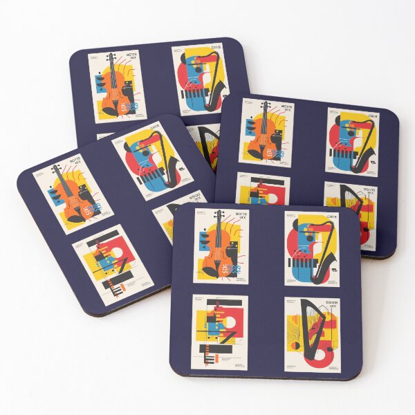 Item preview, Geometric Symphony — Abstract Music Instrument Series designed and sold by KiraChie.