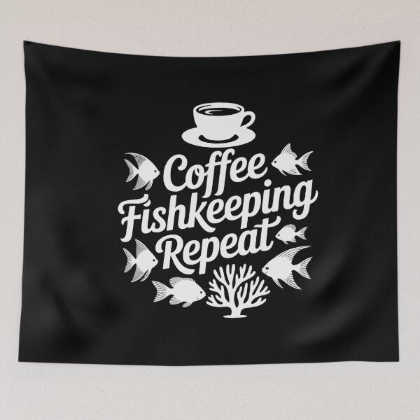 Item preview, Saltwater Aquarium Coffee Coffee Fishkeeping Repeat designed and sold by PunkNation-Arts.