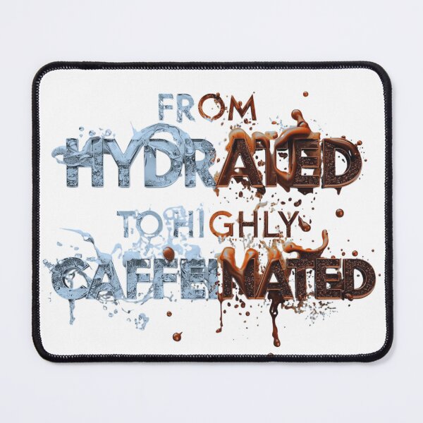 Item preview, Caffeine Rush: From Water to Coffee 3D Typography Art designed and sold by RDproject.