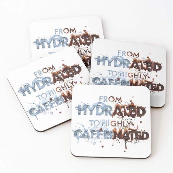Item preview, Caffeine Rush: From Water to Coffee 3D Typography Art designed and sold by RDproject.