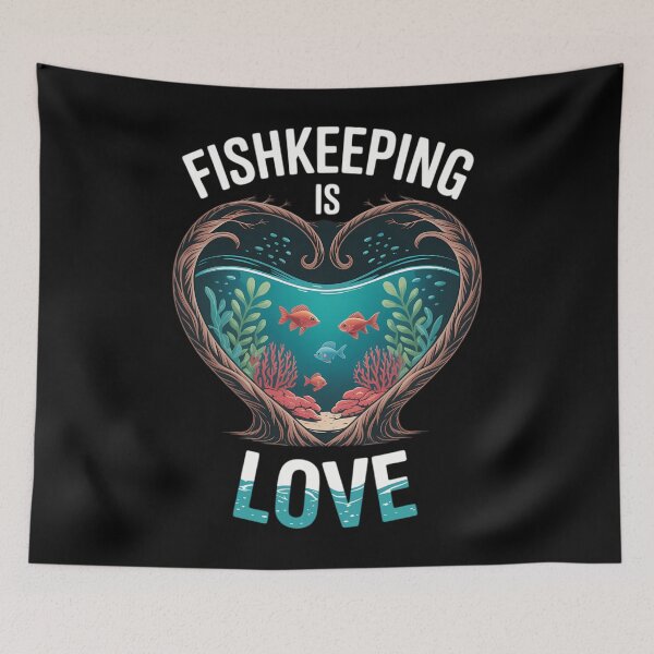 Item preview, Saltwater Aquarium Fishkeeping Is Love designed and sold by PunkNation-Arts.
