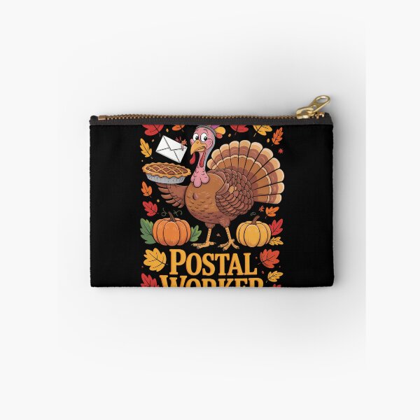 Artikelvorschau, Postangestellter Job Thanksgiving Truthahn Blume Herbst Kürbisse entworfen und verkauft von CookWorldLaughs.
