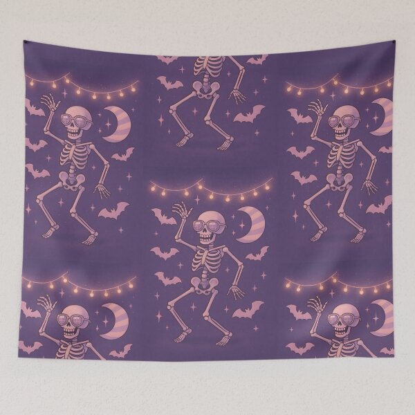 Item preview, Sweet & Spooky Disco Skeleton – Retro Halloween Dance Party Aesthetic designed and sold by Shoppersoul.