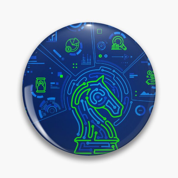 Item preview, concept of business technology strategy, graphic of piece of chess knight with business futuristic element designed and sold by NiamLab.