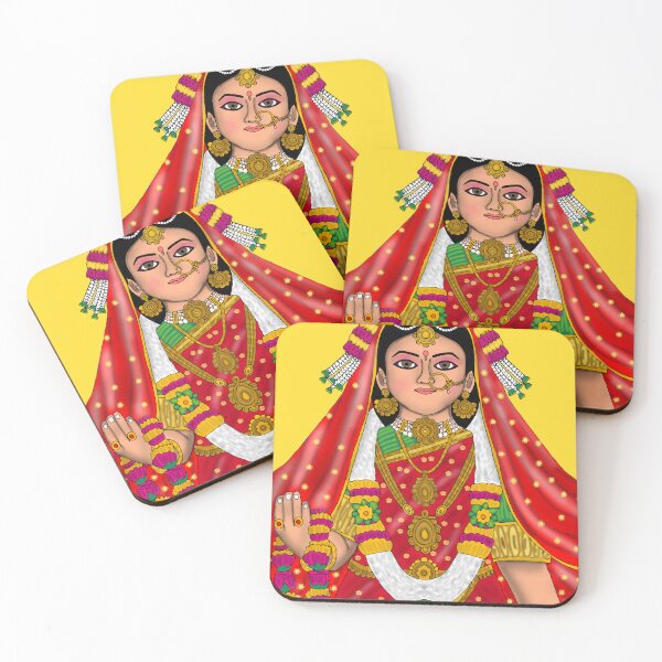 Item preview, Goddess Radha Digital Artwork | Divine Love and Devotion | Hindu Spiritual Wall Decor designed and sold by Harshit_Digital_Arts.