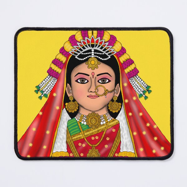 Item preview, Goddess Radha Digital Artwork | Divine Love and Devotion | Hindu Spiritual Wall Decor designed and sold by Harshit_Digital_Arts.