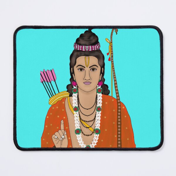 Item preview, Shree Ram Digital Painting | Maryada Purushottam Shri Ram | Hindu Devotional Wall Art designed and sold by Harshit_Digital_Arts.