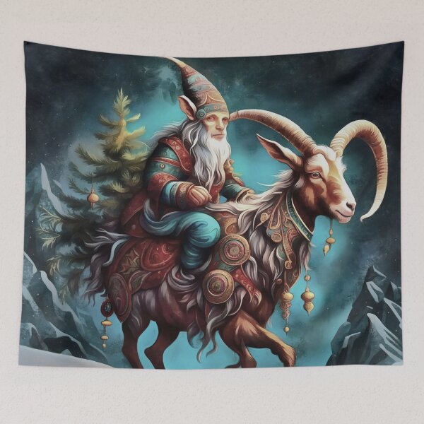 Artikelvorschau, Julbocken Weihnachtsziege und Tomte skandinavische Mythologie  entworfen und verkauft von taiche.
