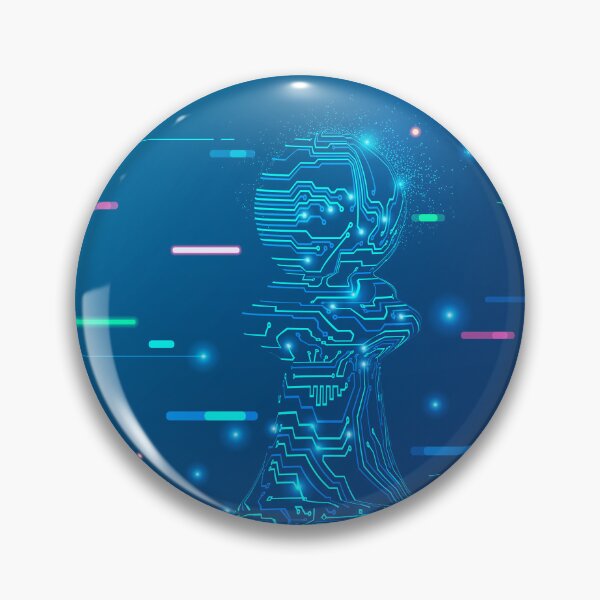 Item preview, concept of business technology metaphor, graphic of piece of chess pawn with futuristic element designed and sold by NiamLab.