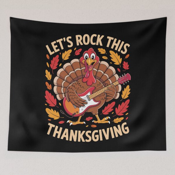 Artikelvorschau, Rock Thanksgiving Truthahn Gitarre entworfen und verkauft von DoorwayThreads.
