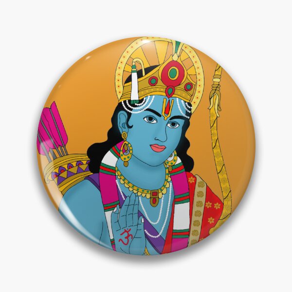 Item preview, Lord Rama Digital Illustration | Divine King of Ayodhya | Hindu Mythology Spiritual Artwork designed and sold by Harshit_Digital_Arts.