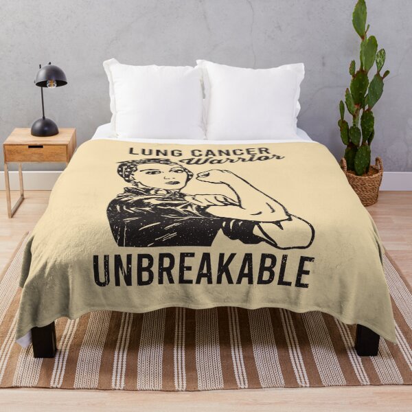 Item preview, Lung Cancer Warrior Unbreakable - Women Cancer Awareness designed and sold by manueldila.