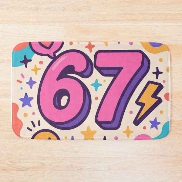 Item preview, 67 meme six seven - Number Combination - No. 03 designed and sold by darky72.