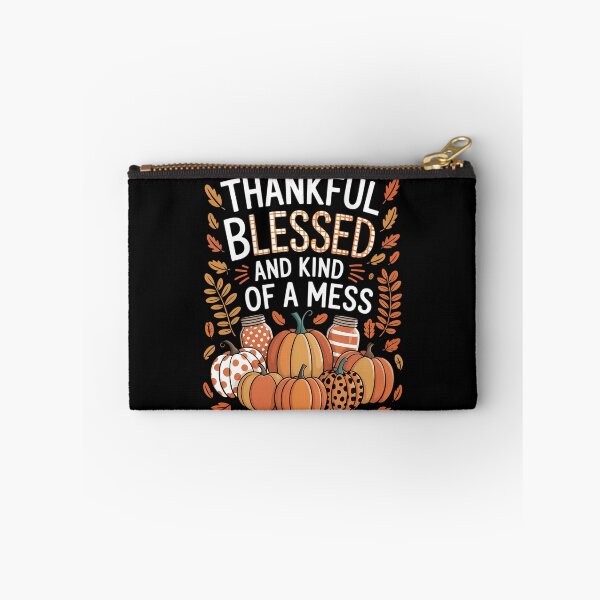 Item preview, Thankful Blessed Thanksgiving Pumpkin designed and sold by DoorwayThreads.