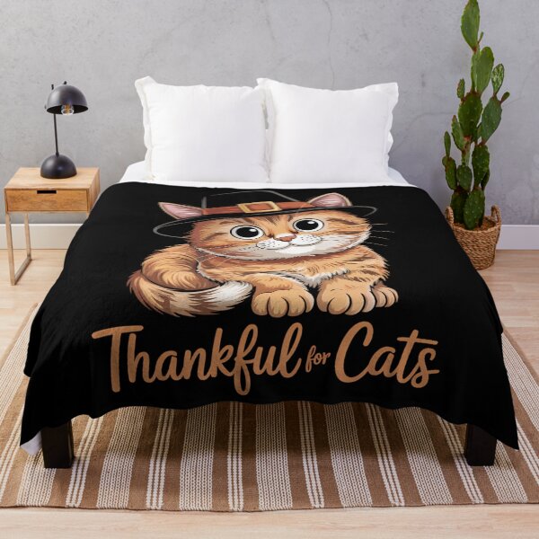Item preview, Thankful for Cats Cute Thanksgiving designed and sold by DoorwayThreads.