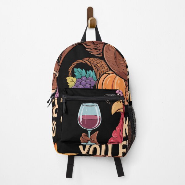 Item preview, Thankful Thanksgiving Turkey Drinking Wine Joke designed and sold by DoorwayThreads.