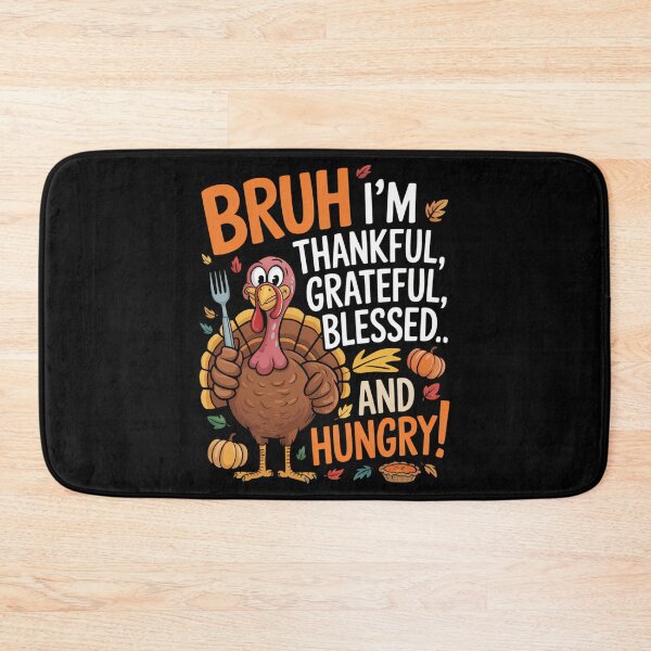 Item preview, Thanksgiving  Bruh Thankful Blessed designed and sold by DoorwayThreads.