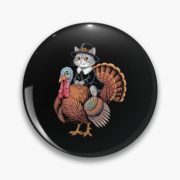 Item preview, Thanksgiving Cat Thanksgiving Turkey designed and sold by DoorwayThreads.