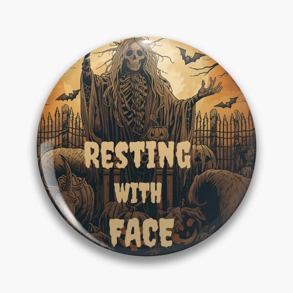Item preview, Resting With Face Halloween T-Shirt | Funny Skeleton Grim Reaper Design | Spooky Horror Tee for Halloween Lovers designed and sold by SassyArtist9006.