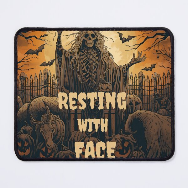 Item preview, Resting With Face Halloween T-Shirt | Funny Skeleton Grim Reaper Design | Spooky Horror Tee for Halloween Lovers designed and sold by SassyArtist9006.