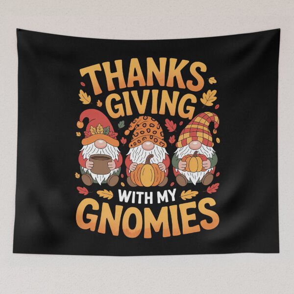 Item preview, Thanksgiving gnomes Cute fall leopard Turkey designed and sold by DoorwayThreads.