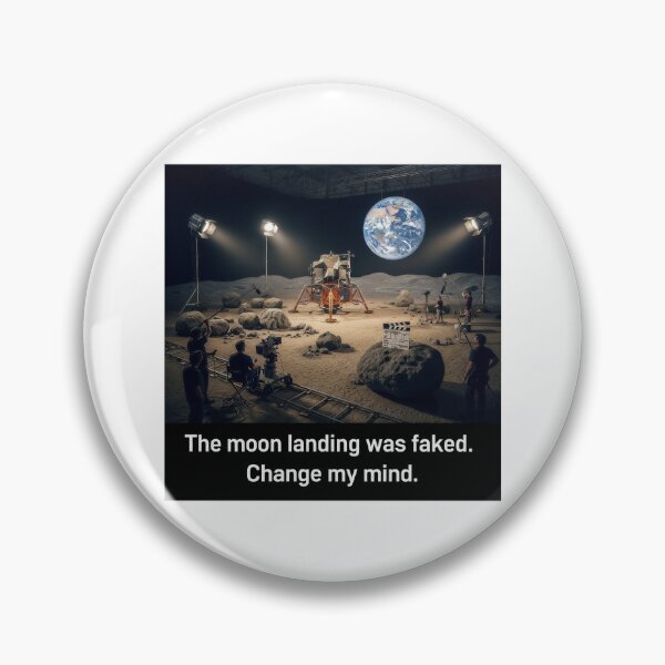Item preview, The moon landing was faked designed and sold by Funktastic Designs.
